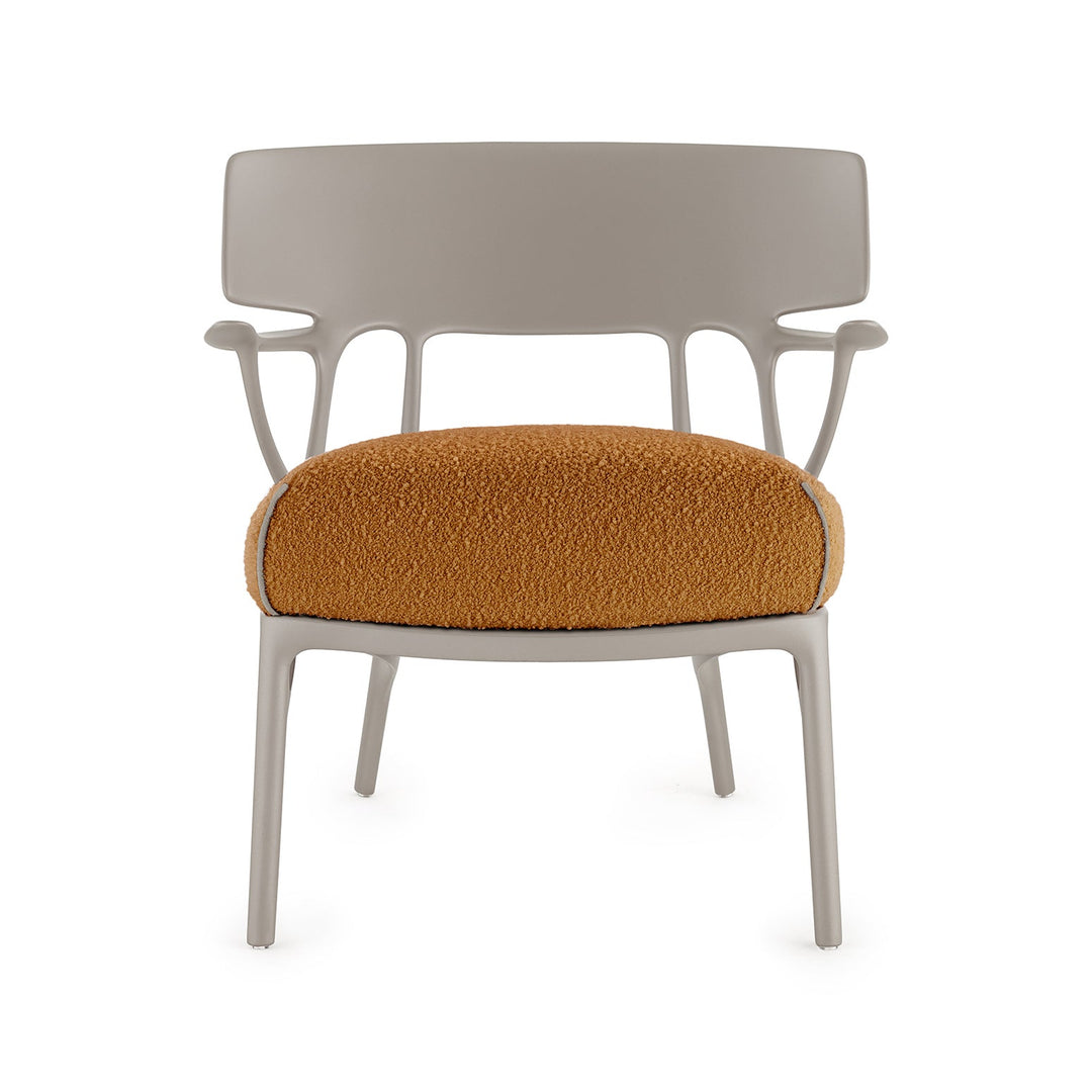 A.I. Lounge Chair Chairs Kartell Gray / Orange Boucle Riccio