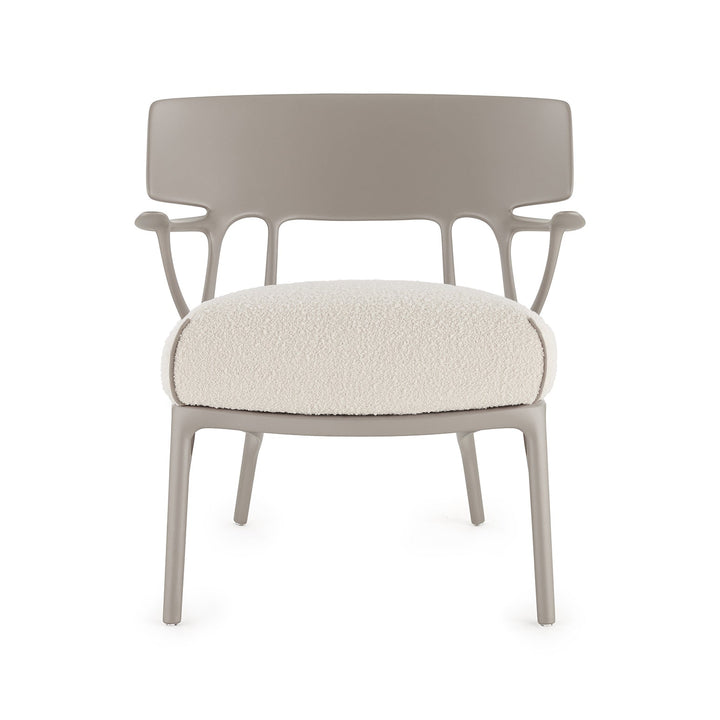 A.I. Lounge Chair Chairs Kartell Gray / White Boucle Riccio