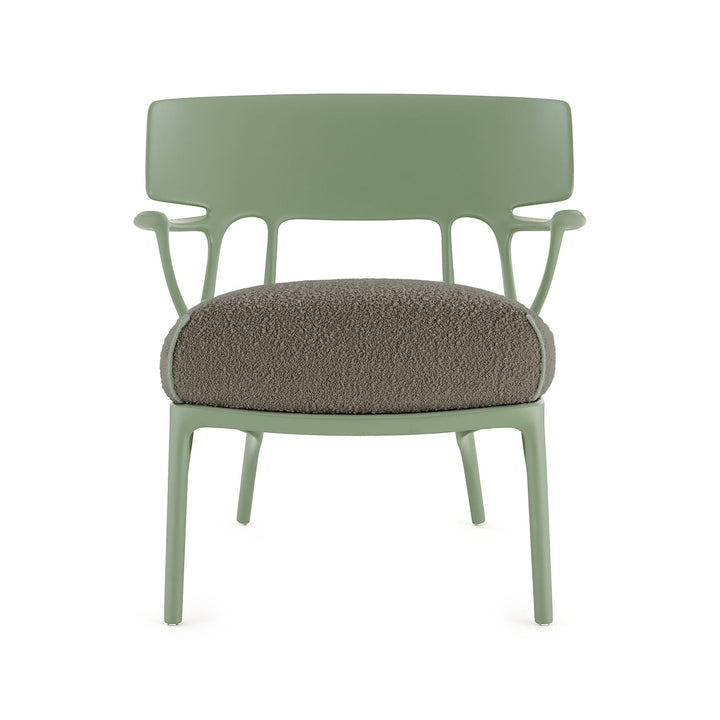 A.I. Lounge Chair Chairs Kartell Green / Gray Boucle Riccio