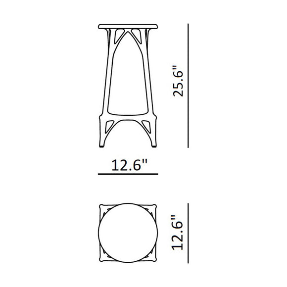 A.I. Outdoor Light Stool (Set of 2) Outdoor Furniture Kartell