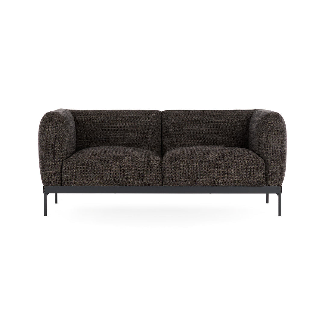 Asia 2-Seater Sofa Sofas Kartell Cotton Structure Grey / Black