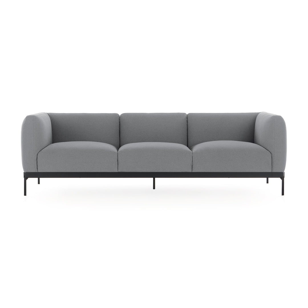 Asia 3-Seater Sofa Sofas Kartell Cotton Plain Grey