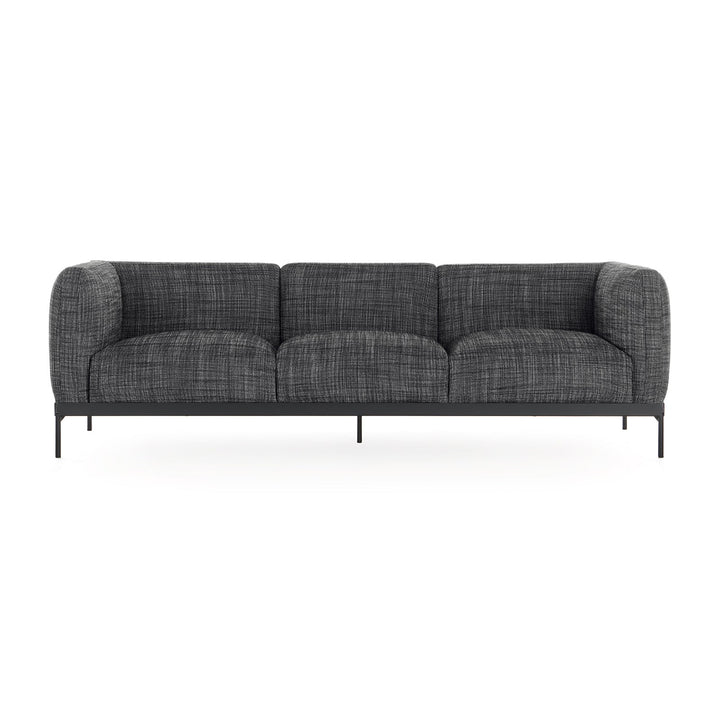 Asia 3-Seater Sofa Sofas Kartell Cotton Structure Black
