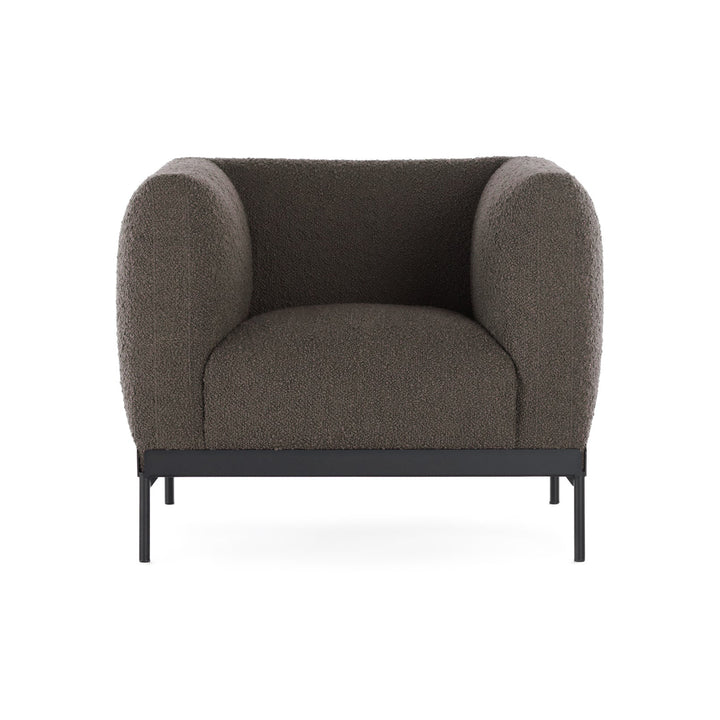 Asia Armchair Chairs Kartell Boucle Grey
