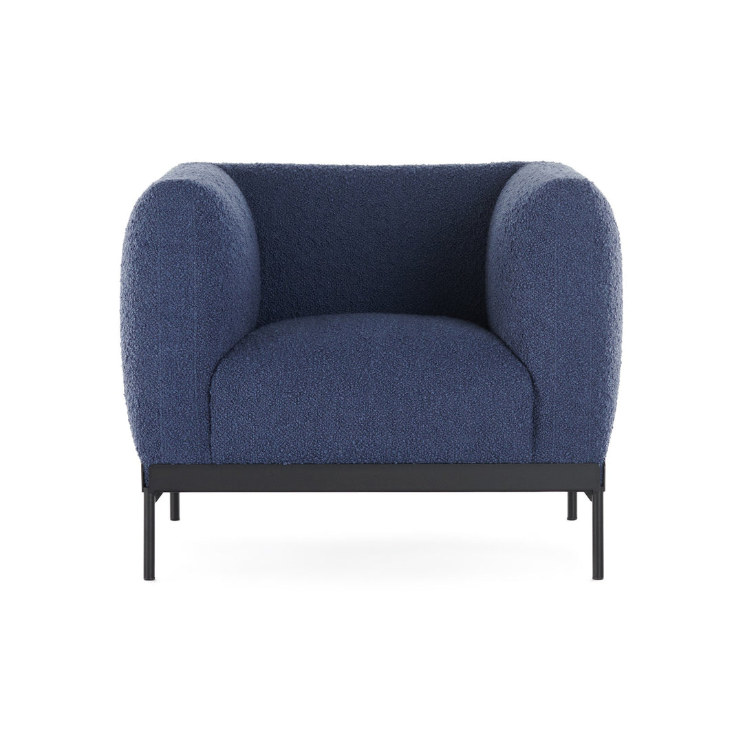 Asia Armchair Chairs Kartell Boucle Powder Blue