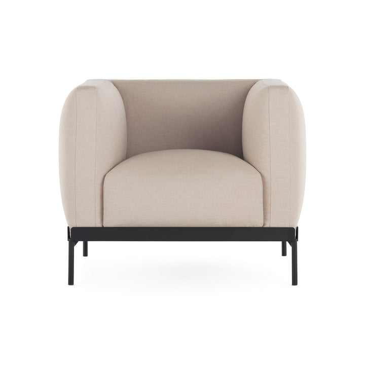 Asia Armchair Chairs Kartell Cotton Plain Beige