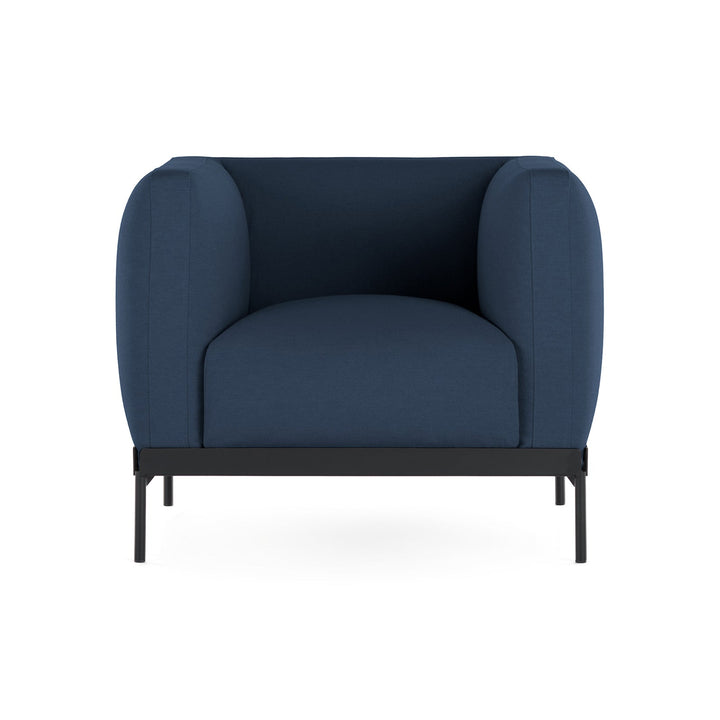 Asia Armchair Chairs Kartell Cotton Plain Blue