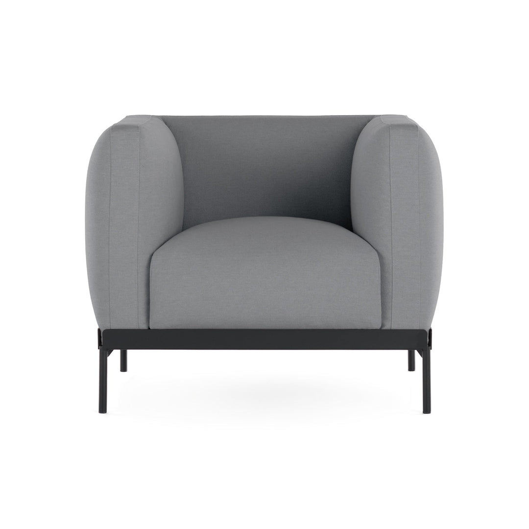 Asia Armchair Chairs Kartell Cotton Plain Grey