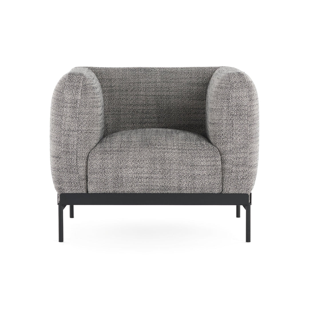 Asia Armchair Chairs Kartell Cotton Structure White / Black