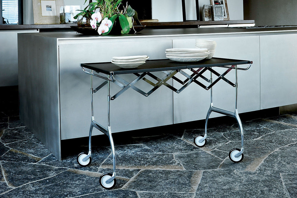 Battista Trolley Quickship Bar Cabinets + Carts Kartell