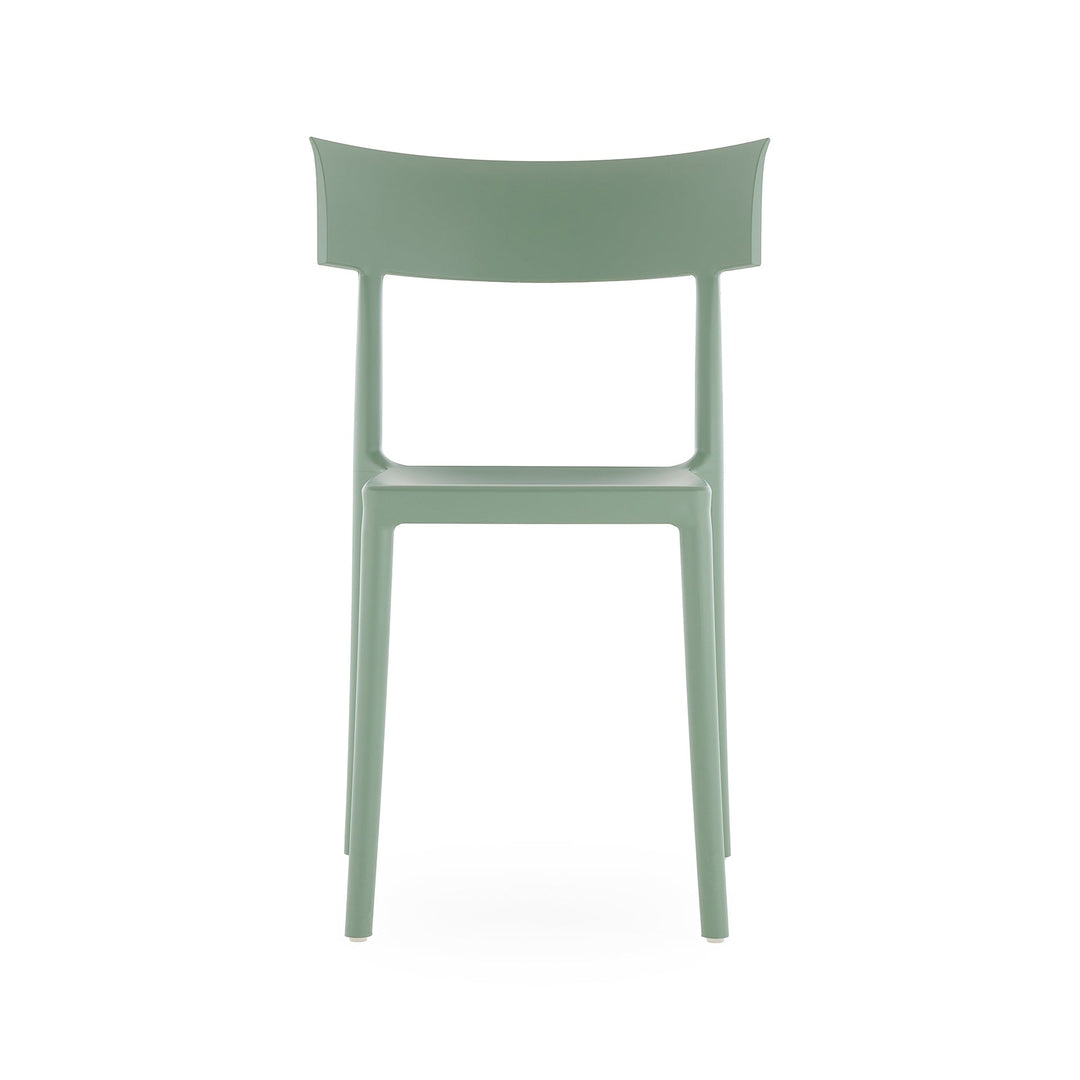 Catwalk Mat Outdoor Stackable Dining Chair (Set of 2) Chairs Kartell Sage Green