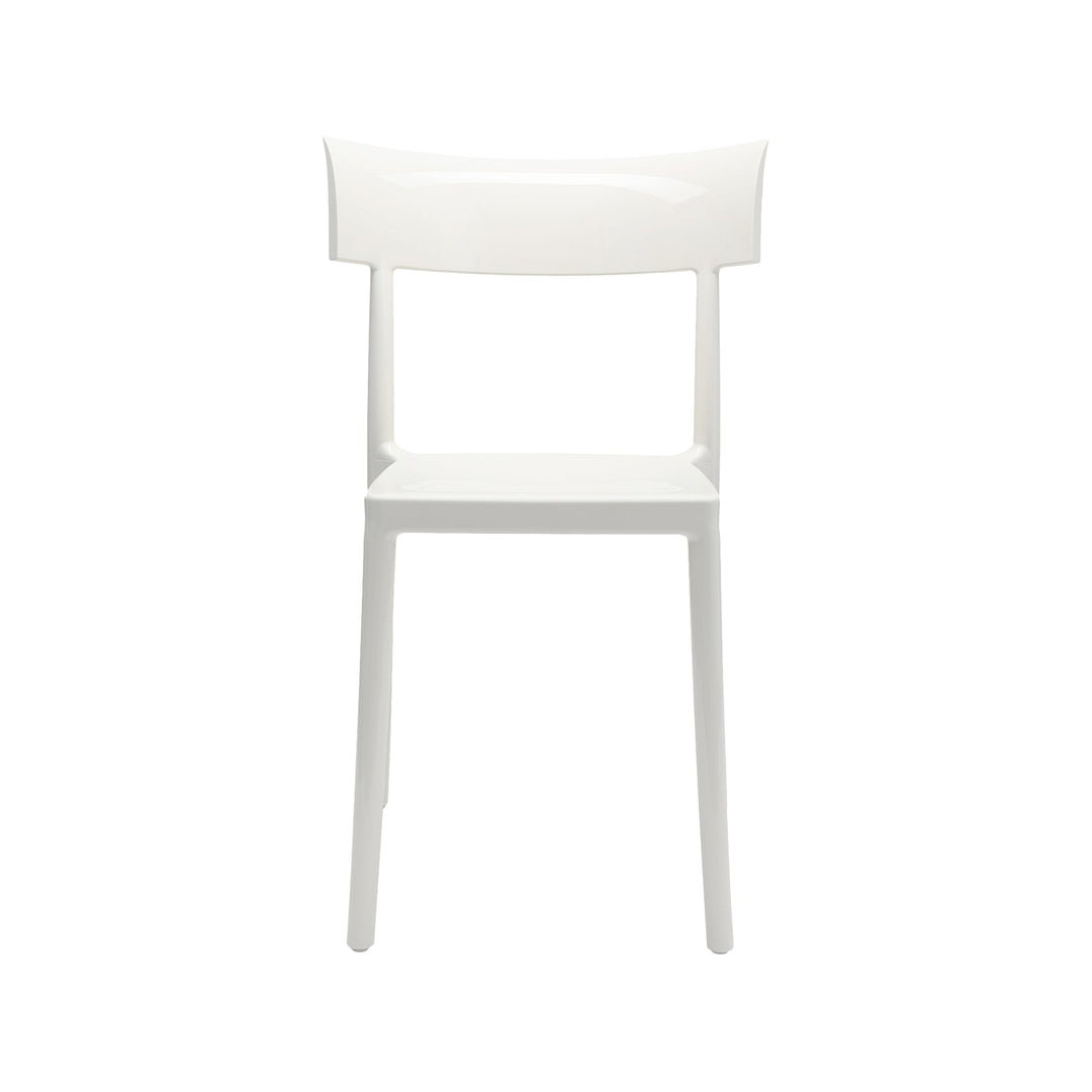 Catwalk Mat Outdoor Stackable Dining Chair (Set of 2) Chairs Kartell White