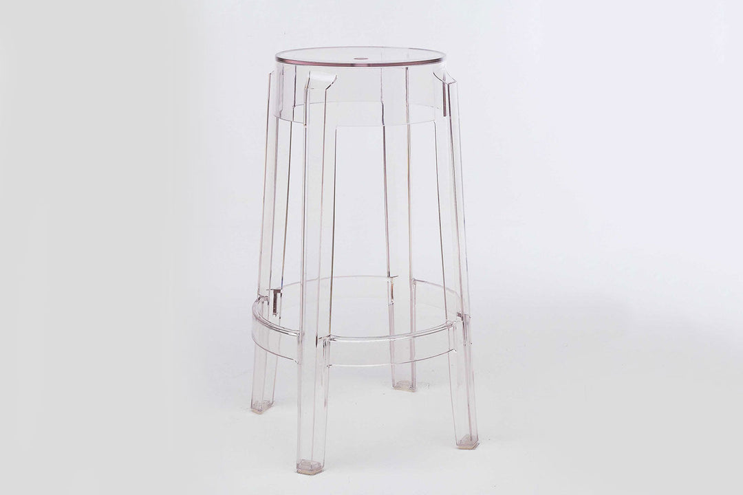 Charles Ghost Stool (Set of 2) Quickship Ottomans + Stools Kartell
