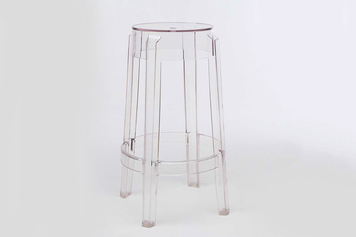 Charles Ghost Stool (Set of 2) Quickship Ottomans + Stools Kartell
