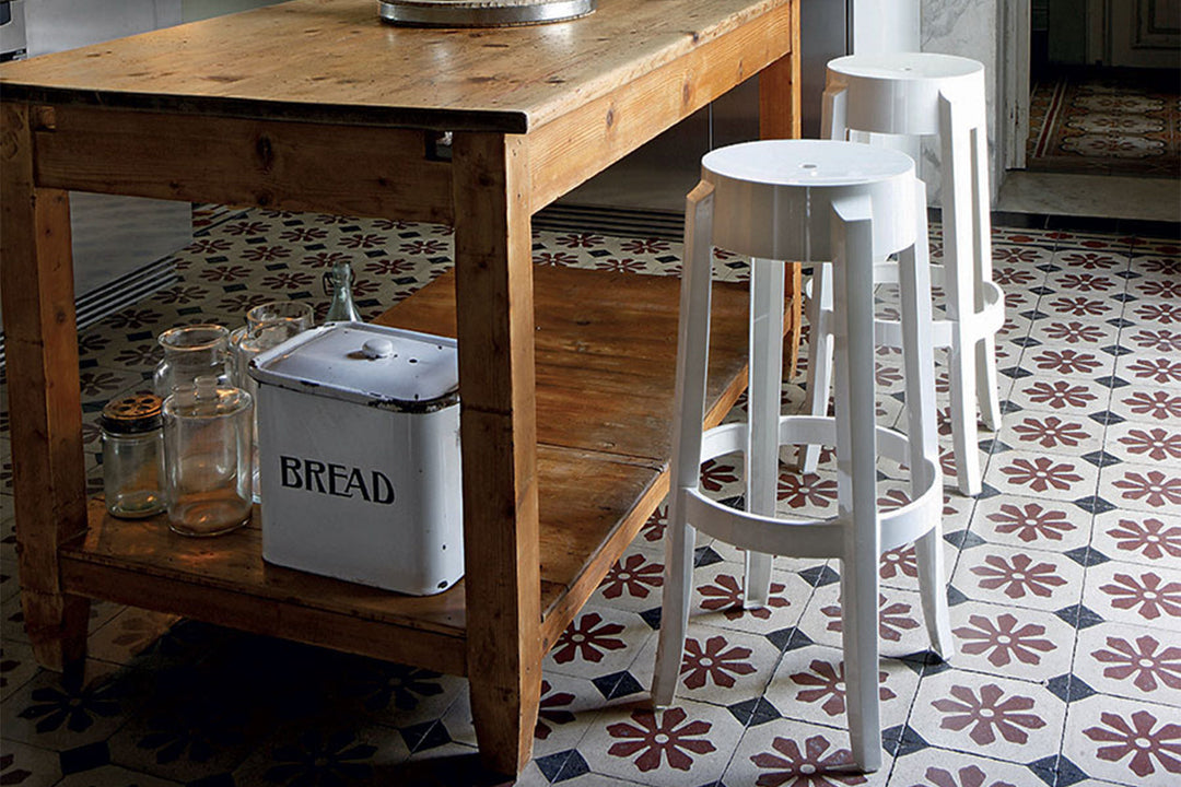 Charles Ghost Stool (Set of 2) Ottomans + Stools Kartell