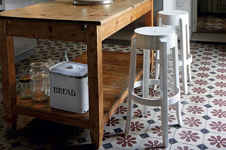Charles Ghost Stool (Set of 2) Ottomans + Stools Kartell