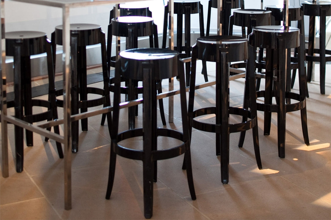 Charles Ghost Stool (Set of 2) Ottomans + Stools Kartell