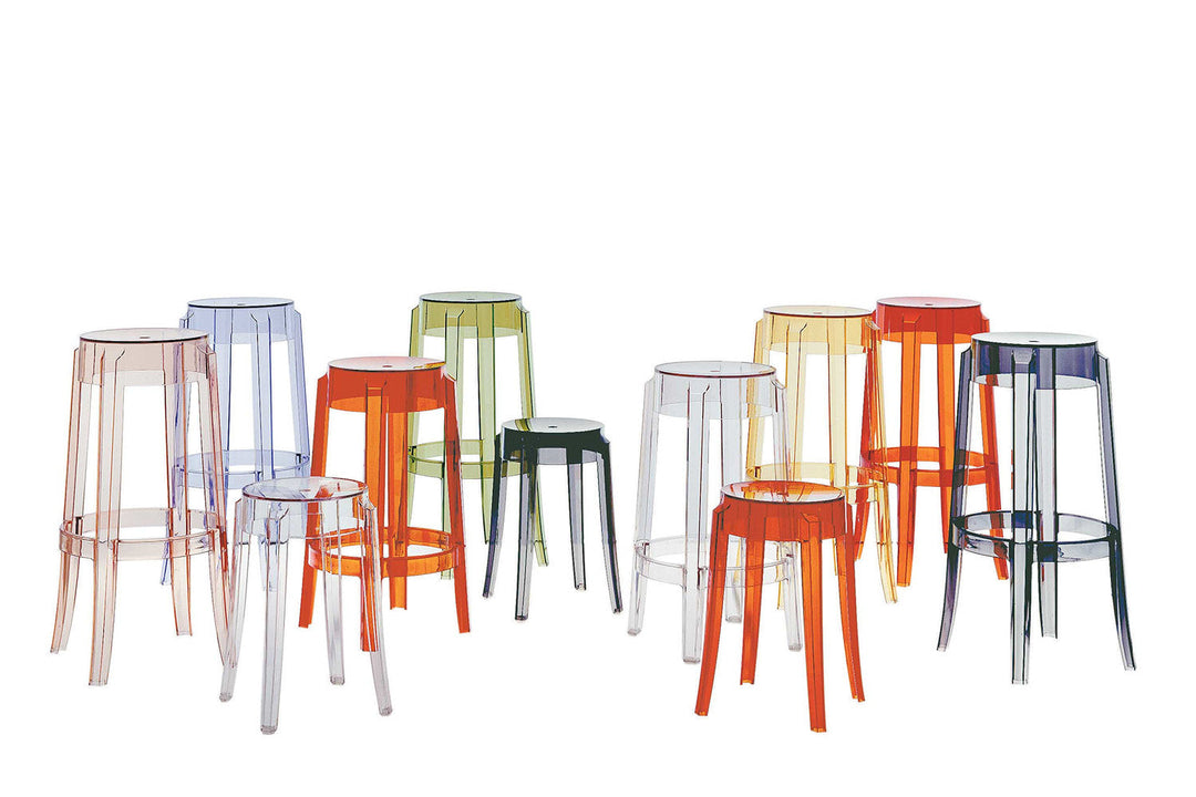 Charles Ghost Stool (Set of 2) Ottomans + Stools Kartell