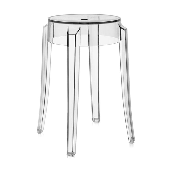 Charles Ghost Transparent Stool (Set of 2) Kartell