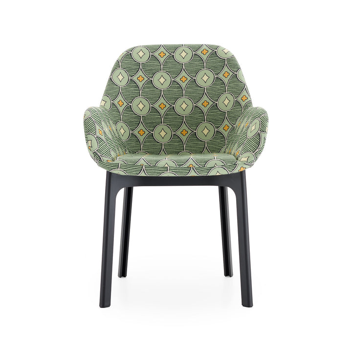 Clap Rubelli Armchair Chairs Kartell Pistachio / Black