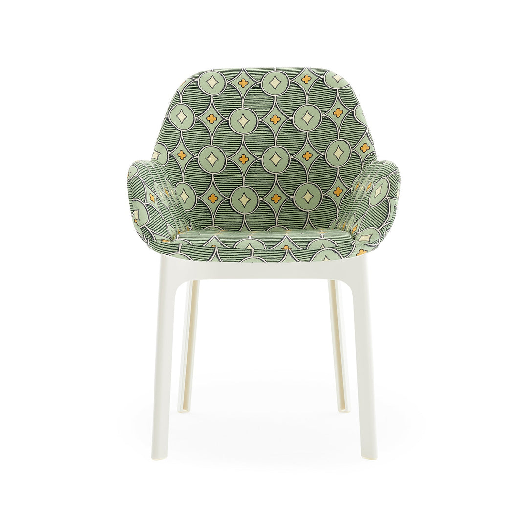 Clap Rubelli Armchair Chairs Kartell Pistachio / White