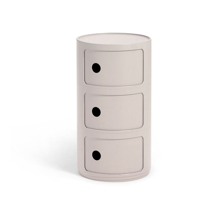 Componibili Bio Storage Accent Tables Kartell Cream