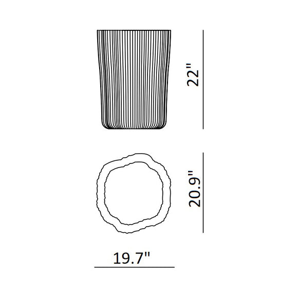 Corteza Outdoor Planter Planters Kartell