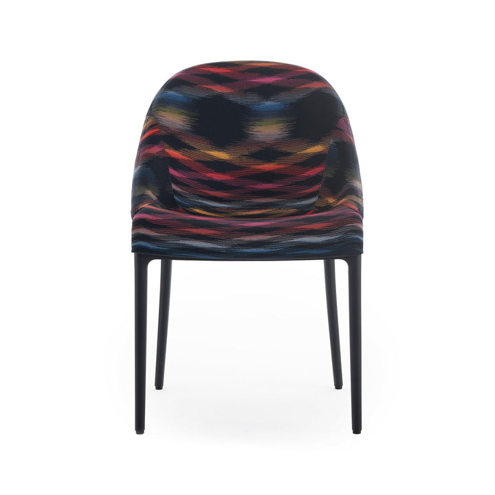 Eleganza Ela Missoni Dining Chair Chairs Kartell Color Black / Black
