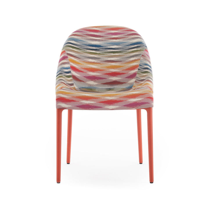 Eleganza Ela Missoni Dining Chair Chairs Kartell Color White / Rust