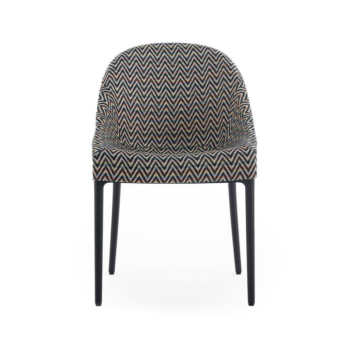 Eleganza Ela Missoni Dining Chair Chairs Kartell Zigzag / Black