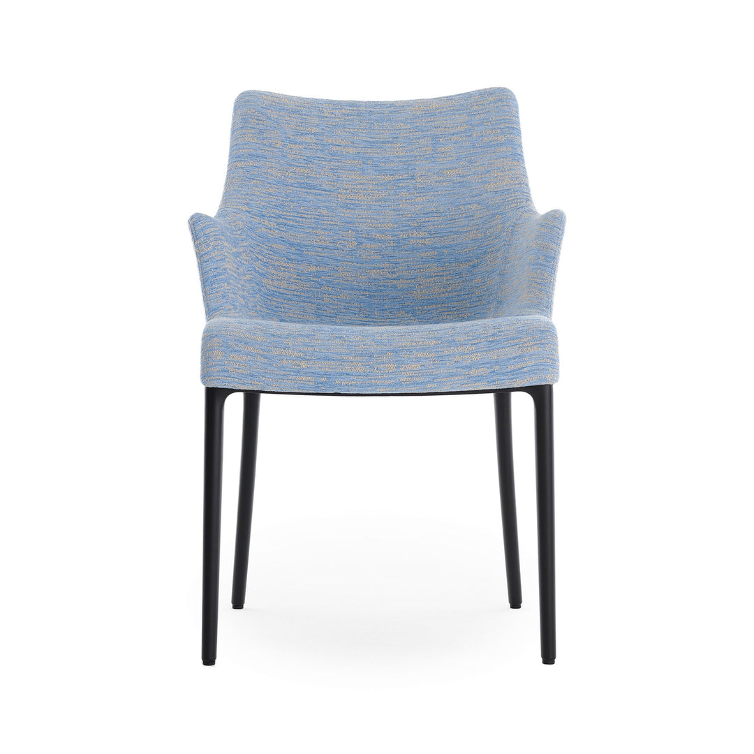 Eleganza Nia Dining Armchair Chairs Kartell Blue Black
