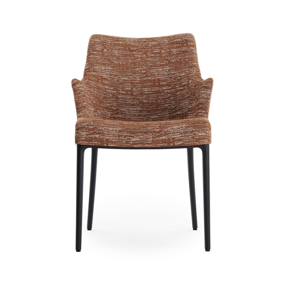 Eleganza Nia Dining Armchair Chairs Kartell Rust Black