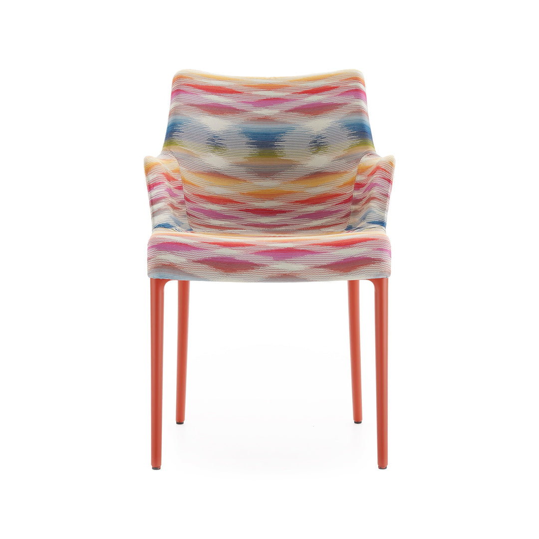 Eleganza Nia Missoni Dining Armchair Chairs Kartell Color White / Rust