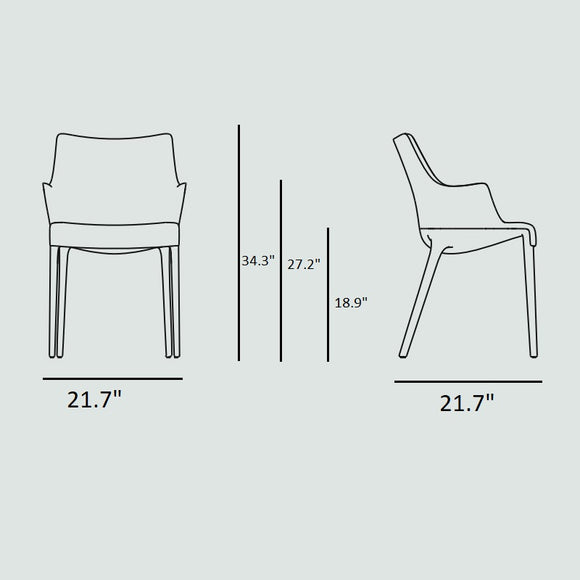 Eleganza Nia Missoni Dining Armchair Chairs Kartell