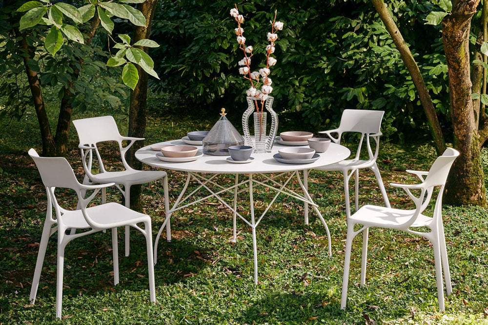 Glossy Outdoor Dining Table Outdoor Dining Tables Kartell