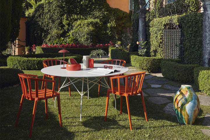 Glossy Outdoor Dining Table Outdoor Dining Tables Kartell