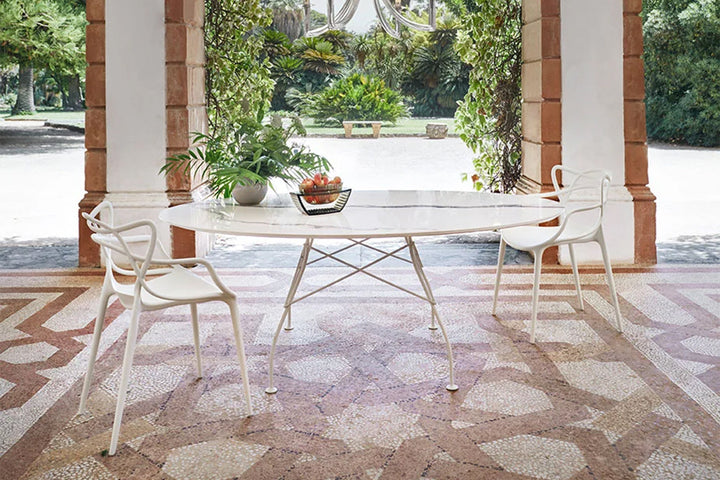 Glossy Outdoor Dining Table Outdoor Dining Tables Kartell