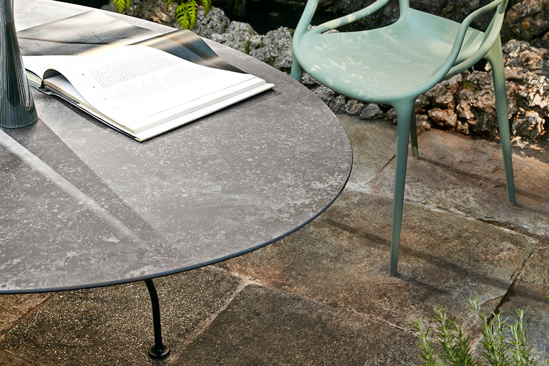 Glossy Outdoor Dining Table Outdoor Dining Tables Kartell