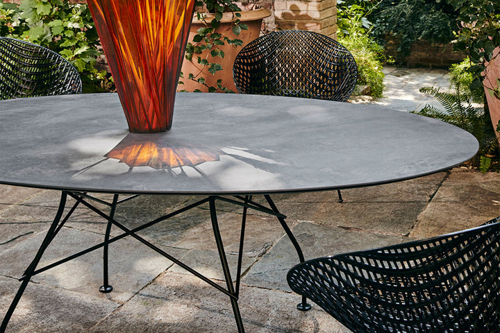 Glossy Outdoor Dining Table Outdoor Dining Tables Kartell