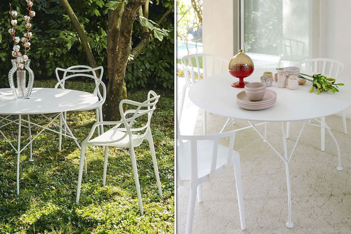Glossy Outdoor Dining Table Outdoor Dining Tables Kartell