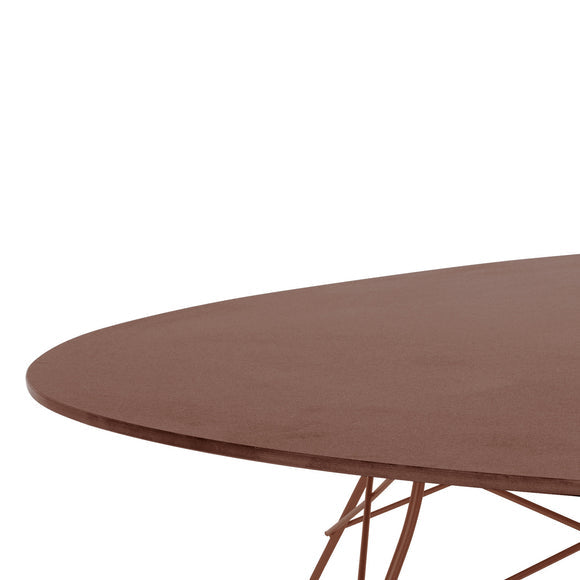 Glossy Outdoor Oval Dining Table Tables Kartell