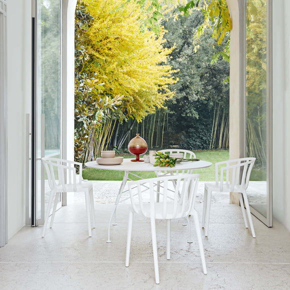 Glossy Outdoor Oval Dining Table Tables Kartell