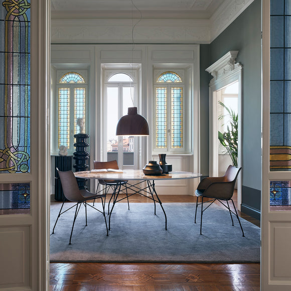 Glossy Oval Dining Table Tables Kartell