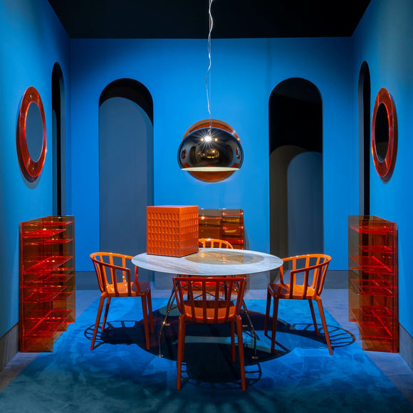 Glossy Round Dining Table Tables Kartell