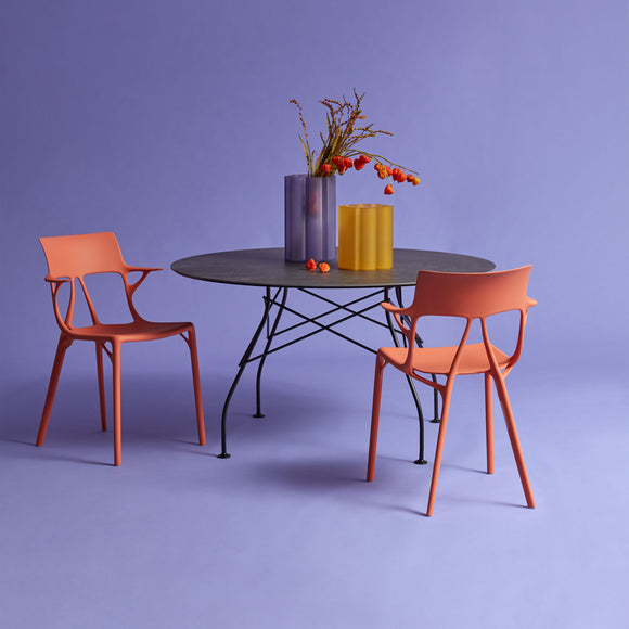 Glossy Round Dining Table Tables Kartell