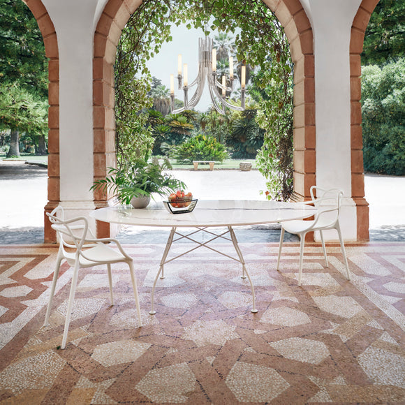 Glossy Round Dining Table Tables Kartell