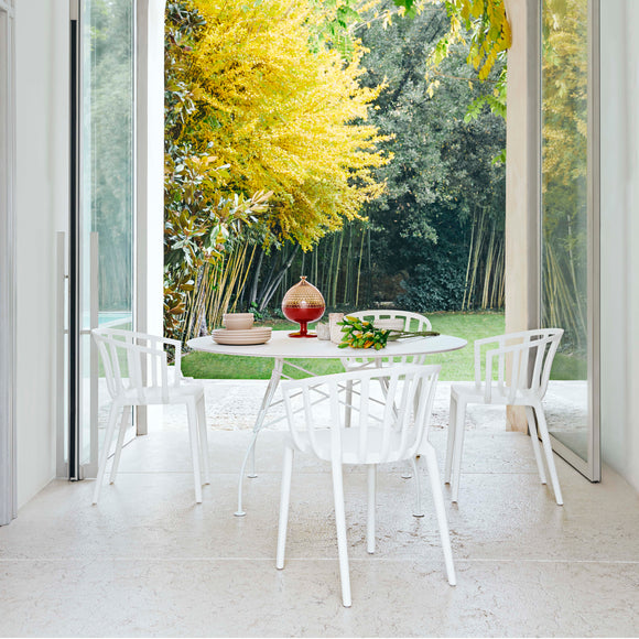 Glossy Round Dining Table Tables Kartell