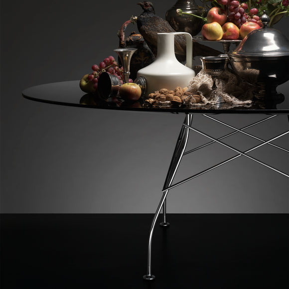 Glossy Round Dining Table Tables Kartell