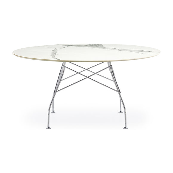 Glossy Round Dining Table Tables Kartell