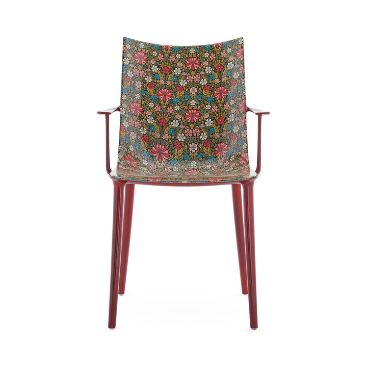 H.H.H. Graphic Impression Dining Armchair Chairs Kartell Burgundy / Lacquer Moon Flower